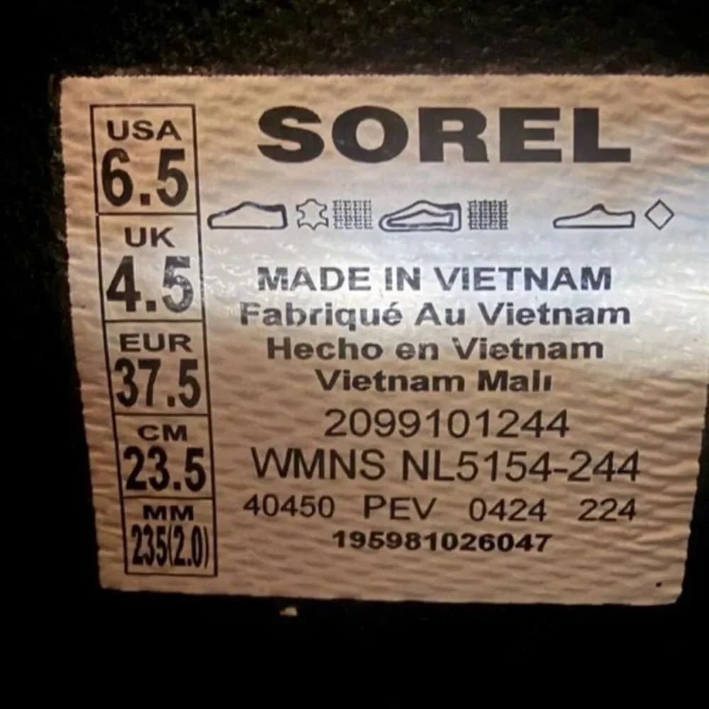 Sorel uppers shell